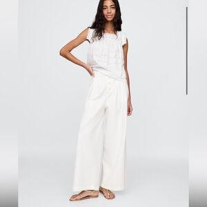 GAP x Doen high rise pleated trousers NWT